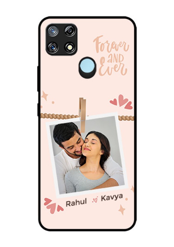 Narzo 30A Custom Glass Phone Case - Forever and ever love Design