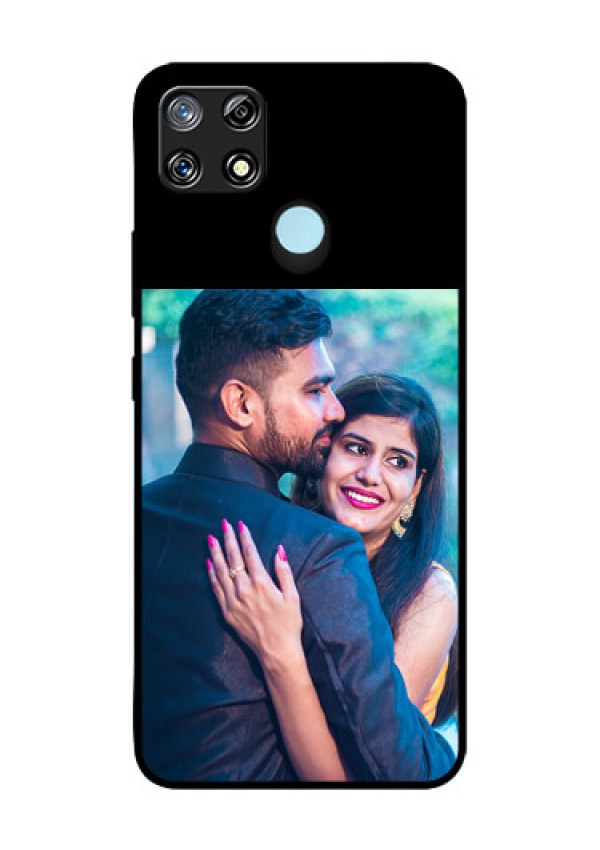 Narzo 30A Custom Glass Phone Case - Upload Full Picture With Custom Color Design
