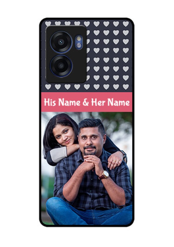 Realme Narzo 50 5G Custom Glass Mobile Case - Love Symbols Design