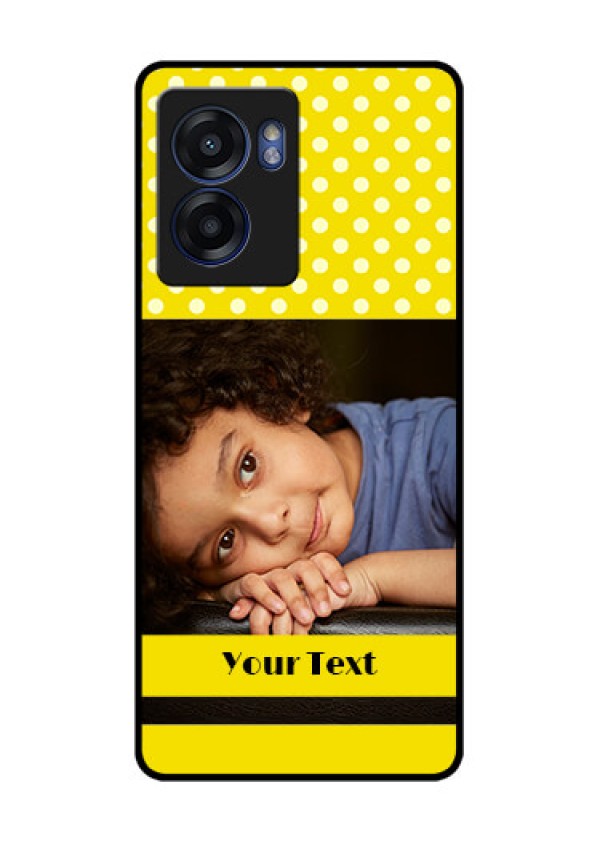 Realme Narzo 50 5G Custom Glass Phone Case - Bright Yellow Case Design