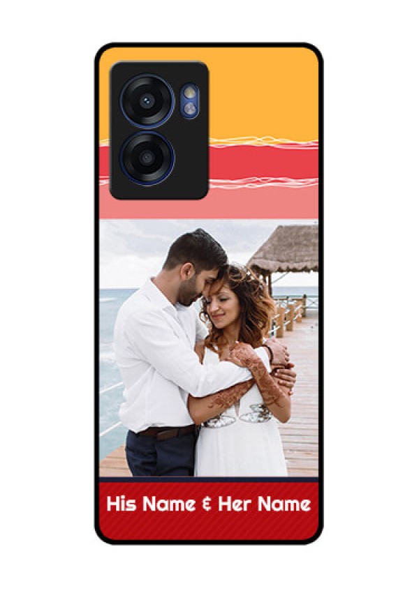 Realme Narzo 50 5G Custom Glass Mobile Case - Colorful Case Design