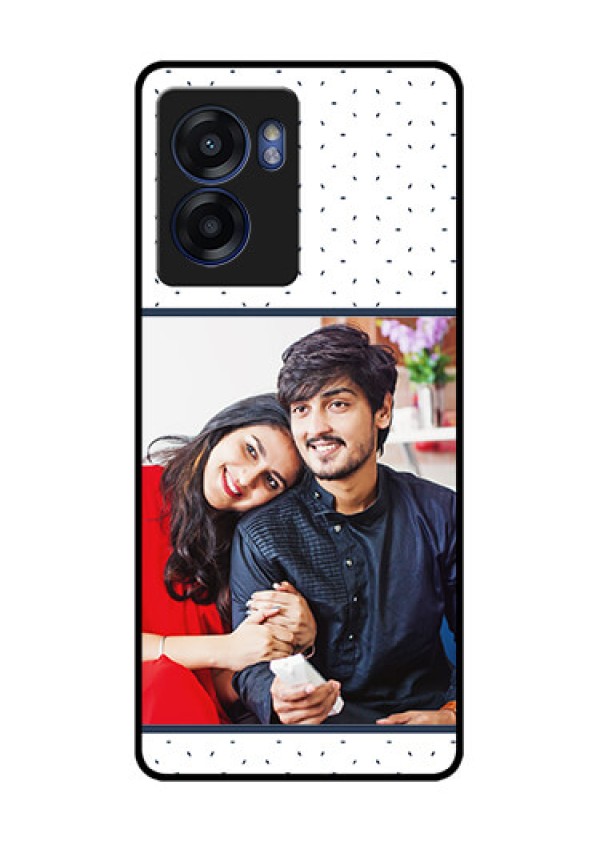 Realme Narzo 50 5G Personalized Glass Phone Case - Premium Dot Design