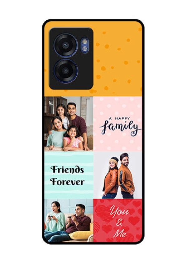 Realme Narzo 50 5G Personalized Glass Phone Case - Images with Quotes Design