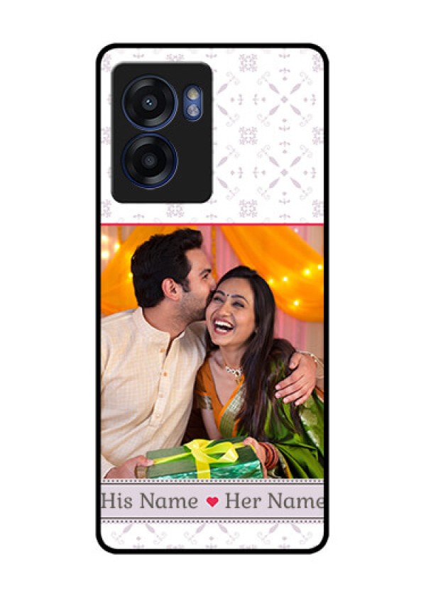 Realme Narzo 50 5G Custom Glass Mobile Case - with Photo and Ethnic Design