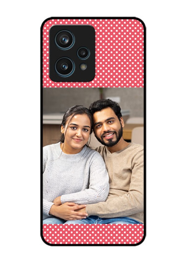 Narzo 50 Pro 5G Custom Glass Phone Case - White Dotted Design