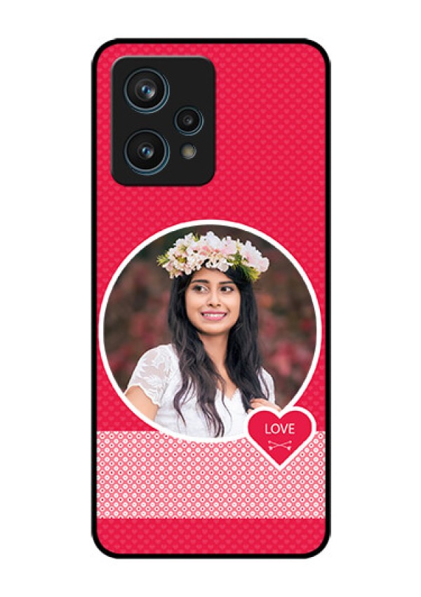 Narzo 50 Pro 5G Personalised Glass Phone Case - Pink Pattern Design
