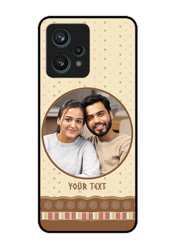 Narzo 50 Pro 5G Custom Glass Mobile Case - Brown Dotted Mobile Case Design