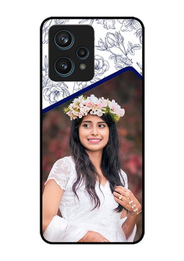 Narzo 50 Pro 5G Personalized Glass Phone Case - Premium Floral Design