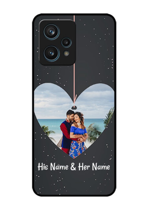 Narzo 50 Pro 5G Custom Glass Phone Case - Hanging Heart Design