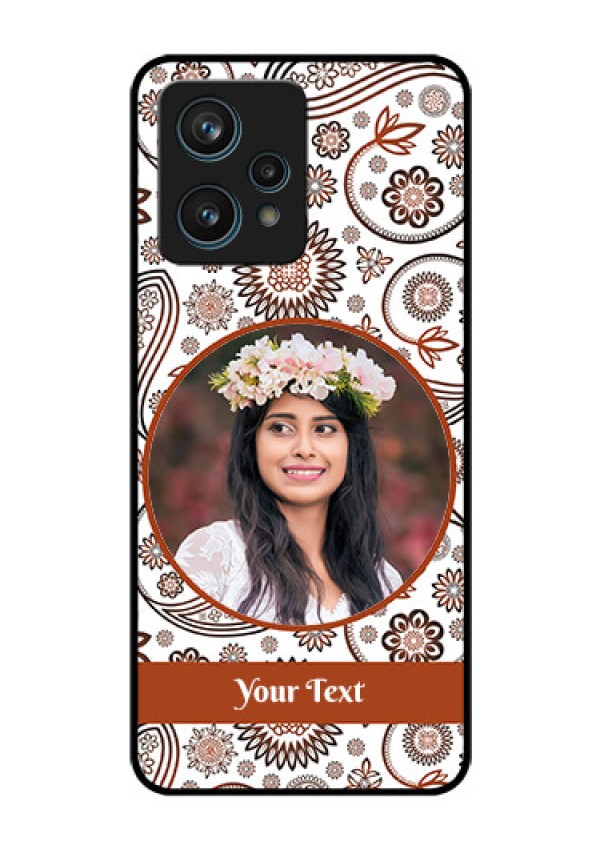 Narzo 50 Pro 5G Custom Glass Mobile Case - Abstract Flower Design