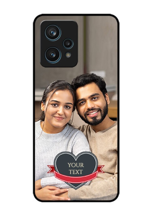 Narzo 50 Pro 5G Custom Glass Phone Case - Just Married Couple Design