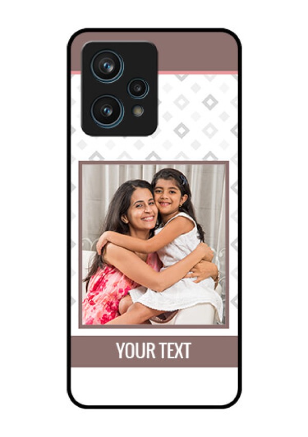 Narzo 50 Pro 5G Photo Printing on Glass Case - Simple Diamond Design