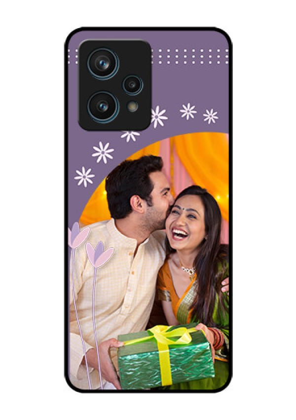 Narzo 50 Pro 5G Custom Glass Mobile Case - Lavender flowers design