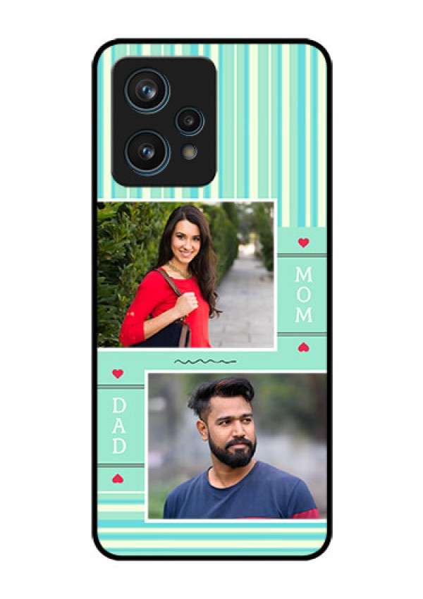 Narzo 50 Pro 5G Custom Glass Phone Case - Mom & Dad Pic Design