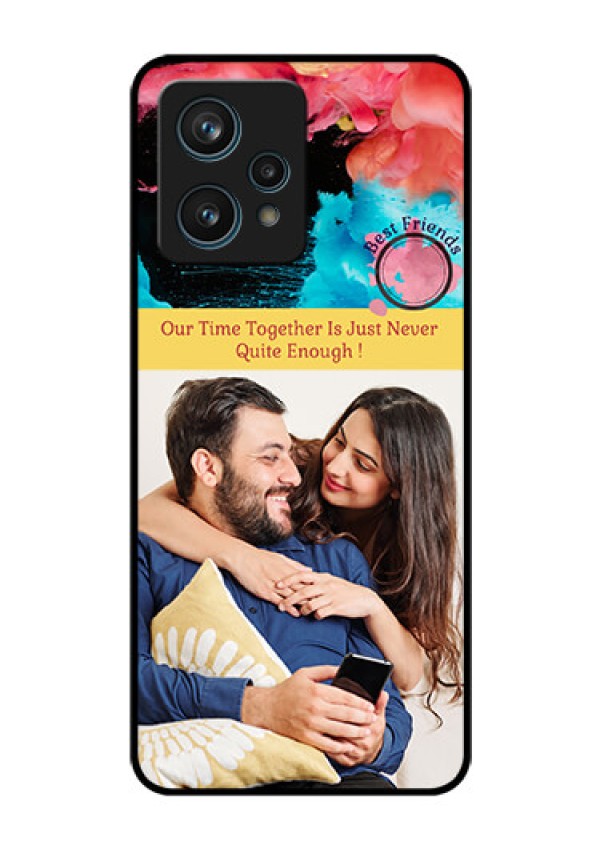 Narzo 50 Pro 5G Custom Glass Mobile Case - Quote with Acrylic Painting Design