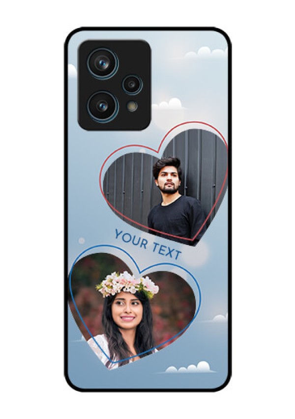 Narzo 50 Pro 5G Custom Glass Mobile Case - Blue Color Couple Design