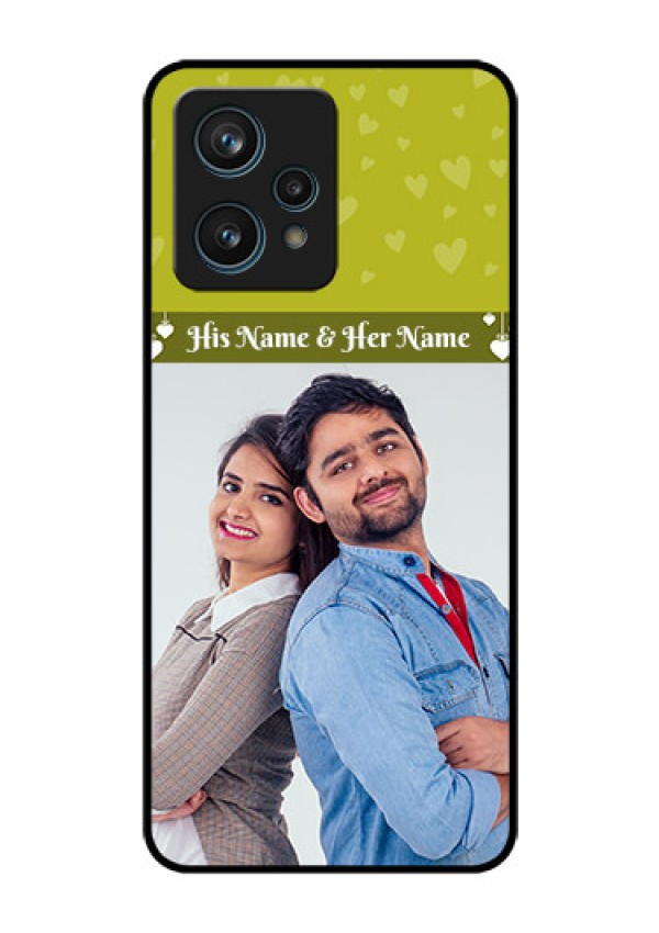Narzo 50 Pro 5G Custom Glass Phone Case - You & Me Heart Design