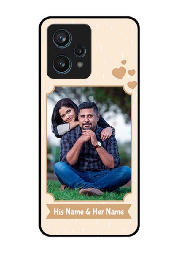 Narzo 50 Pro 5G Custom Glass Phone Case - with confetti love design