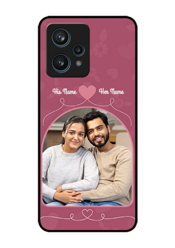Narzo 50 Pro 5G Photo Printing on Glass Case - Love Floral Design