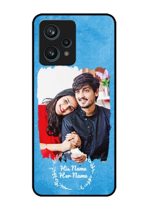 Narzo 50 Pro 5G Custom Glass Phone Case - Blue Color Vintage Design