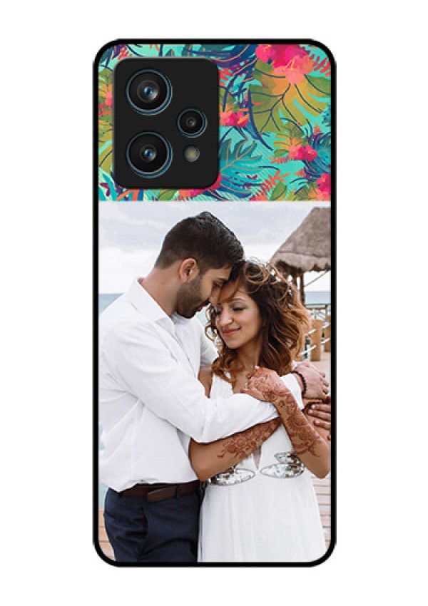 Narzo 50 Pro 5G Photo Printing on Glass Case - Watercolor Floral Design