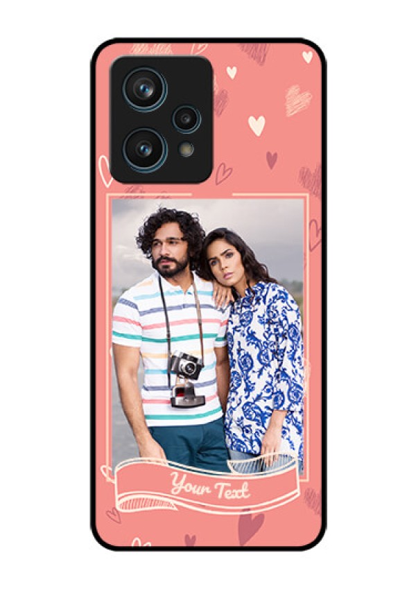 Narzo 50 Pro 5G Custom Glass Phone Case - Love doodle art Design