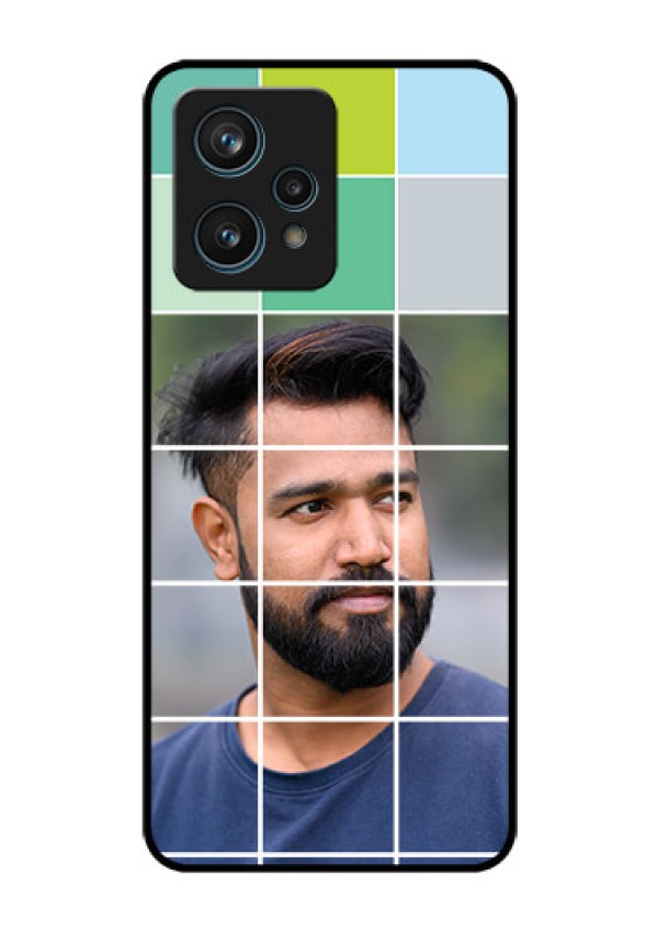 Narzo 50 Pro 5G Photo Printing on Glass Case - with white box pattern