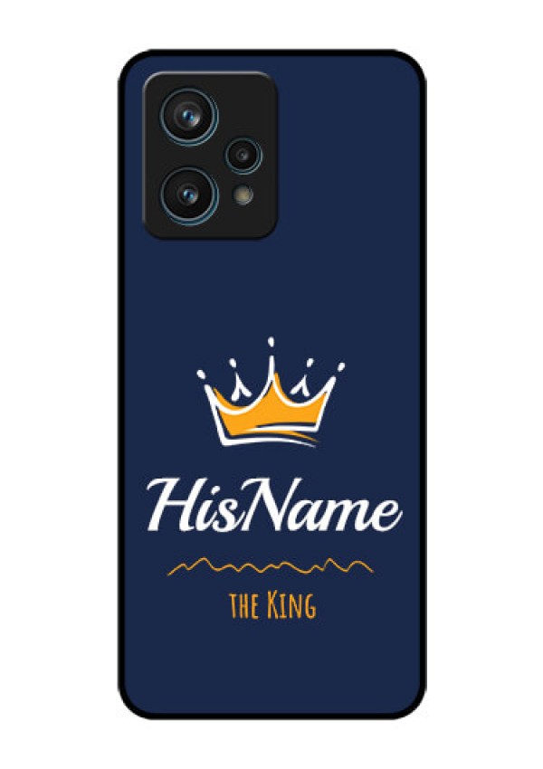 Narzo 50 Pro 5G Glass Phone Case King with Name