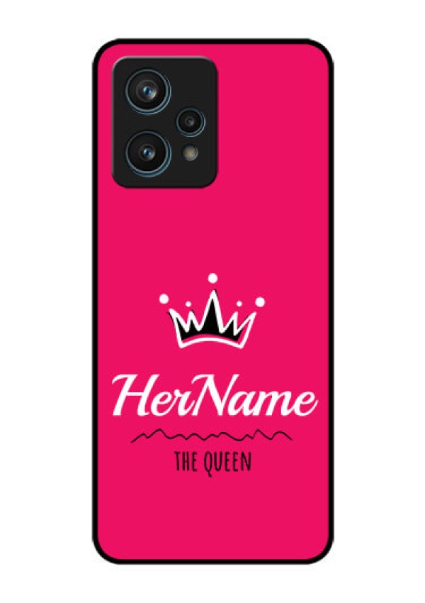 Narzo 50 Pro 5G Glass Phone Case Queen with Name