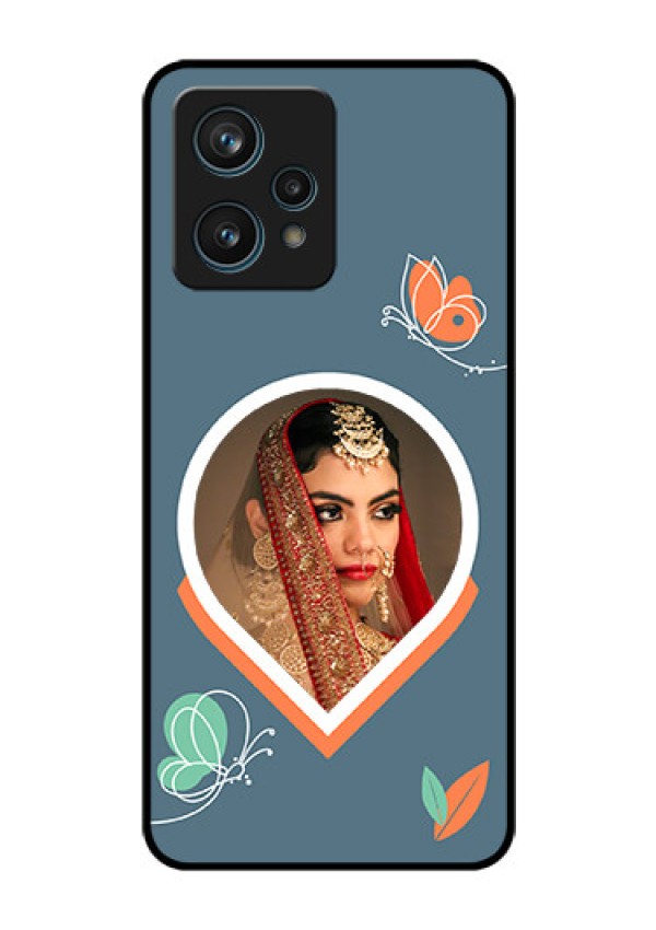 Narzo 50 Pro 5G Custom Glass Mobile Case - Droplet Butterflies Design