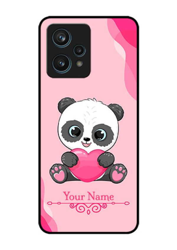 Narzo 50 Pro 5G Custom Glass Mobile Case - Cute Panda Design