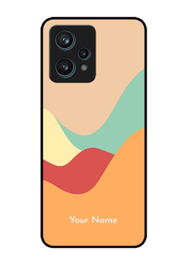 Narzo 50 Pro 5G Personalized Glass Phone Case - Ocean Waves Multi-colour Design