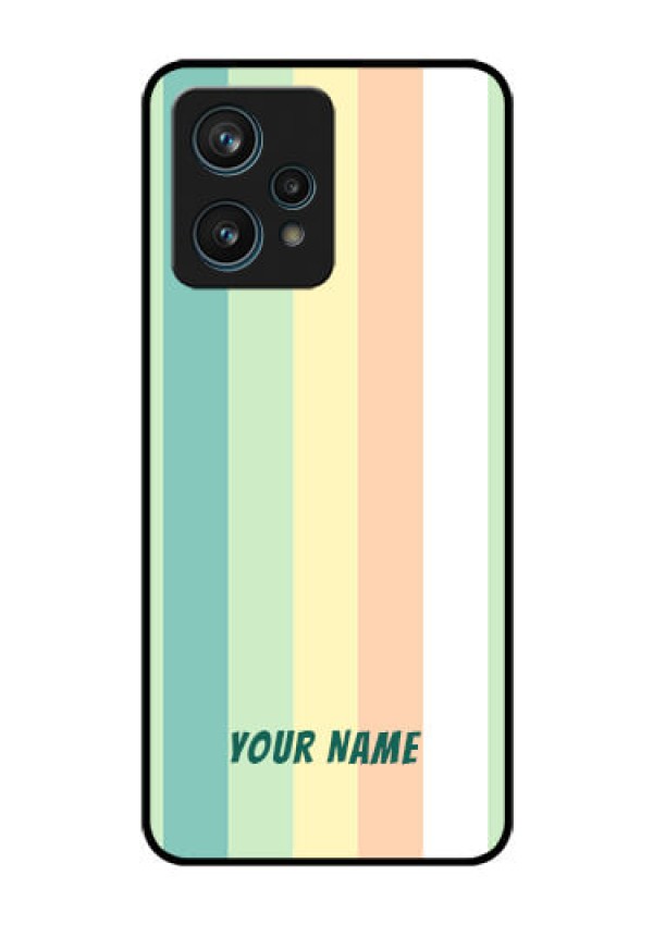 Narzo 50 Pro 5G Photo Printing on Glass Case - Multi-colour Stripes Design