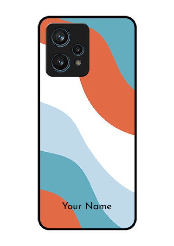 Narzo 50 Pro 5G Custom Glass Mobile Case - coloured Waves Design