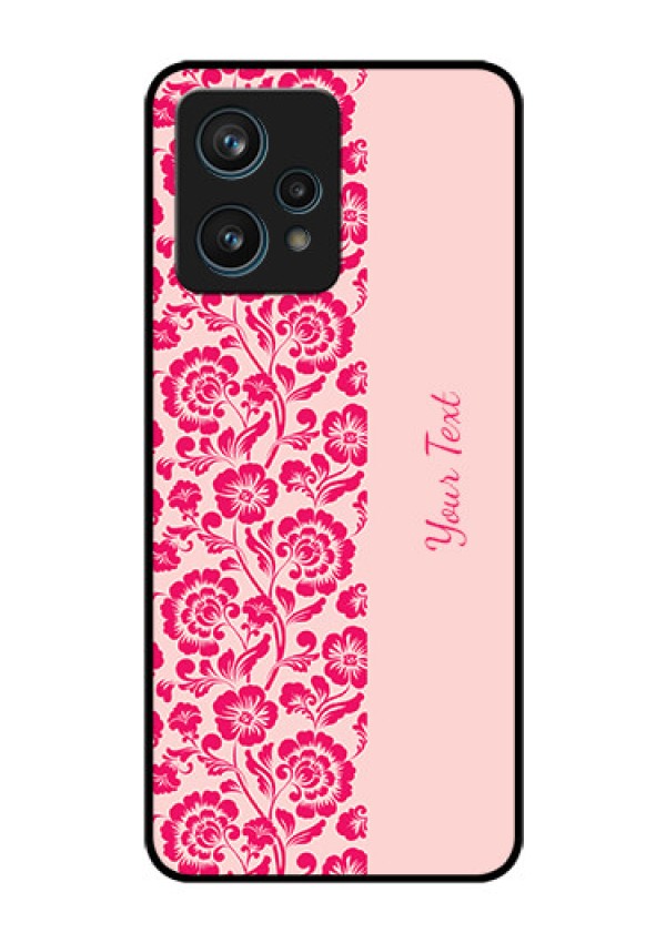 Narzo 50 Pro 5G Custom Glass Phone Case - Attractive Floral Pattern Design