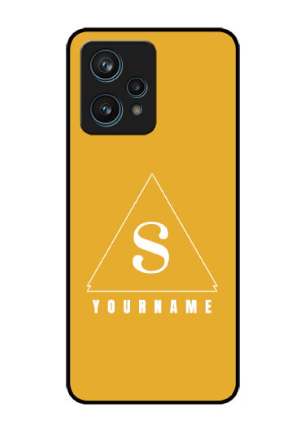 Narzo 50 Pro 5G Personalized Glass Phone Case - simple triangle Design