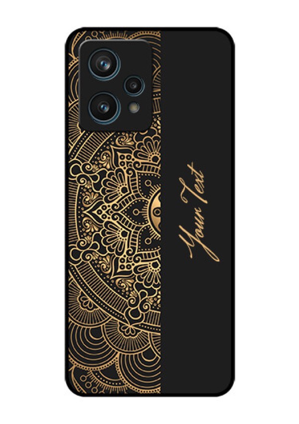 Narzo 50 Pro 5G Photo Printing on Glass Case - Mandala art with custom text Design