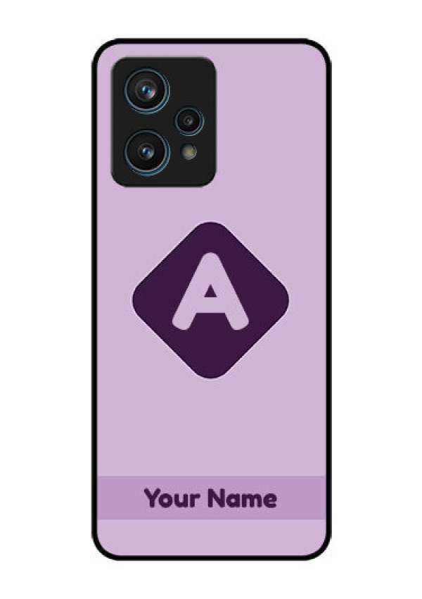 Narzo 50 Pro 5G Custom Glass Mobile Case - Custom Letter in curved badge Design