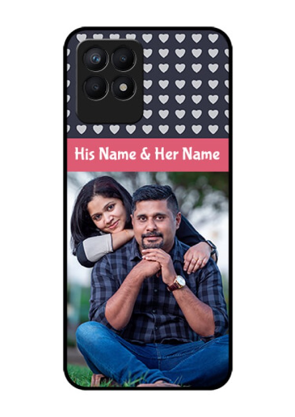 Realme Narzo 50 Custom Glass Mobile Case - Love Symbols Design