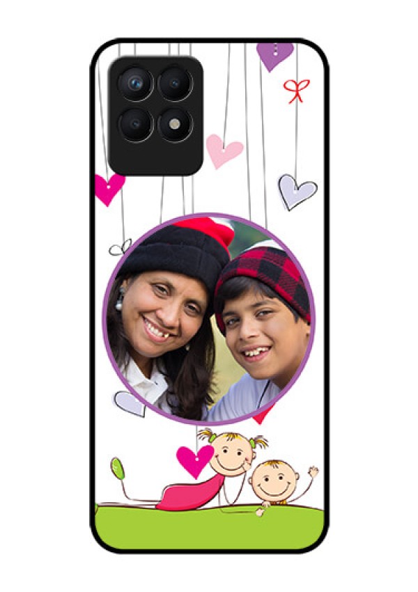 Realme Narzo 50 Photo Printing on Glass Case - Cute Kids Phone Case Design