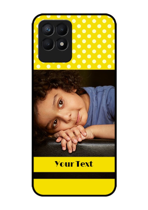 Realme Narzo 50 Custom Glass Phone Case - Bright Yellow Case Design