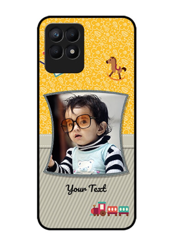 Realme Narzo 50 Personalized Glass Phone Case - Baby Picture Upload Design
