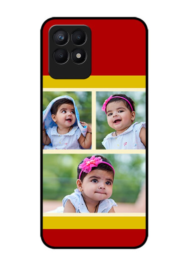 Realme Narzo 50 Custom Glass Mobile Case - Multiple Pic Upload Design