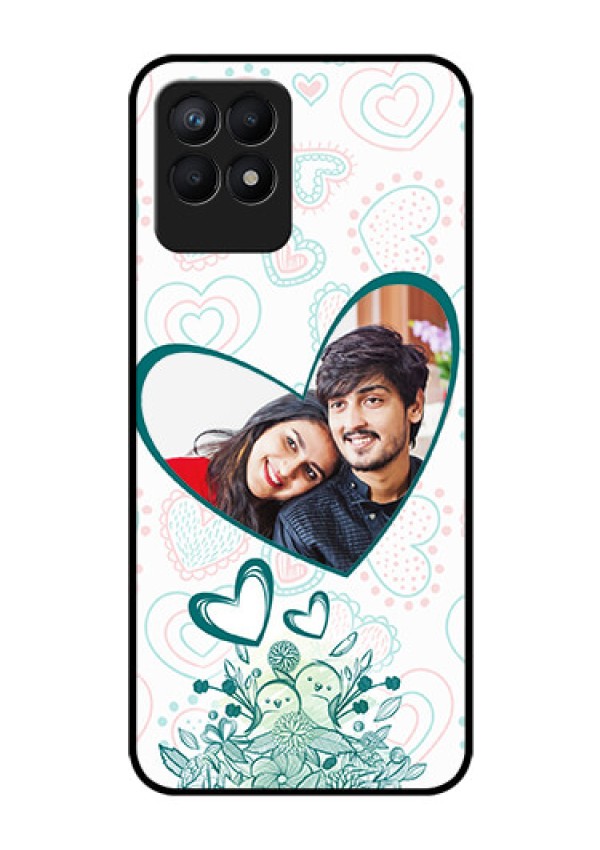 Realme Narzo 50 Photo Printing on Glass Case - Premium Couple Design
