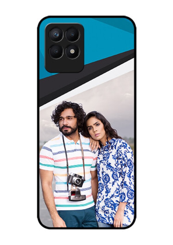 Realme Narzo 50 Photo Printing on Glass Case - Simple Pattern Photo Upload Design