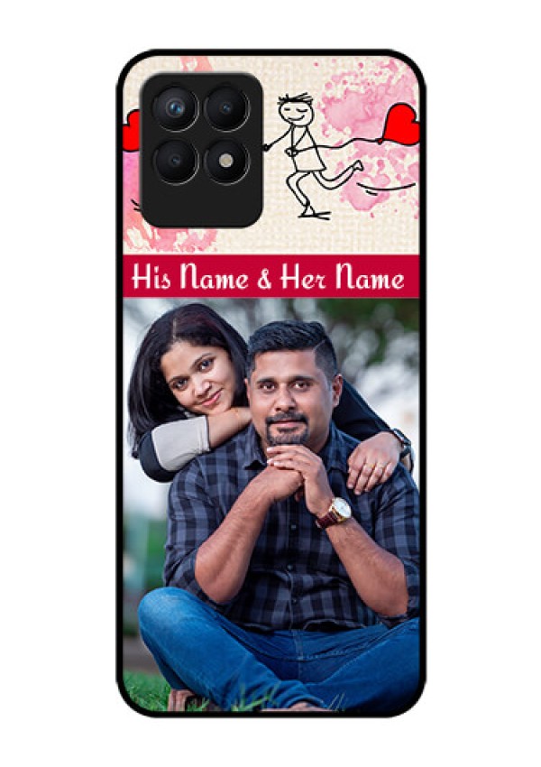 Realme Narzo 50 Photo Printing on Glass Case - You and Me Case Design