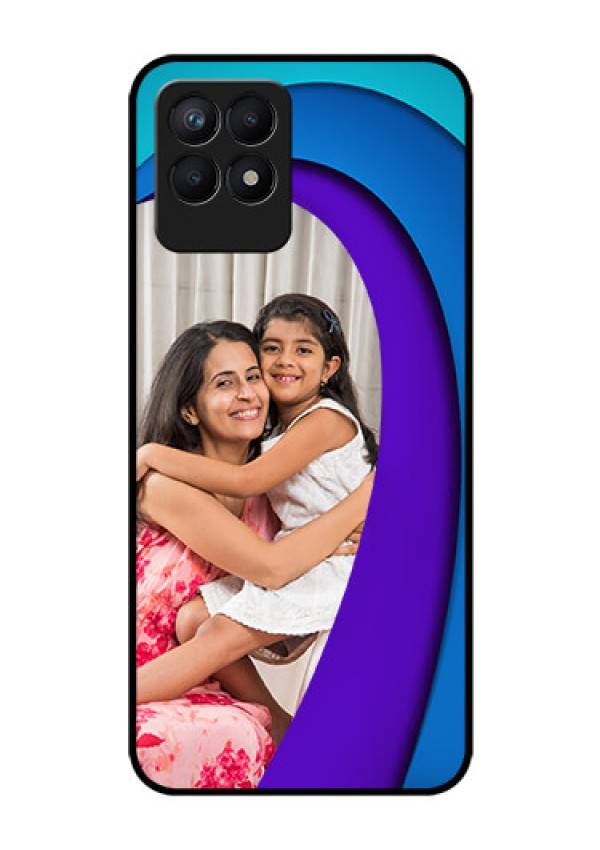 Realme Narzo 50 Photo Printing on Glass Case - Simple Pattern Design