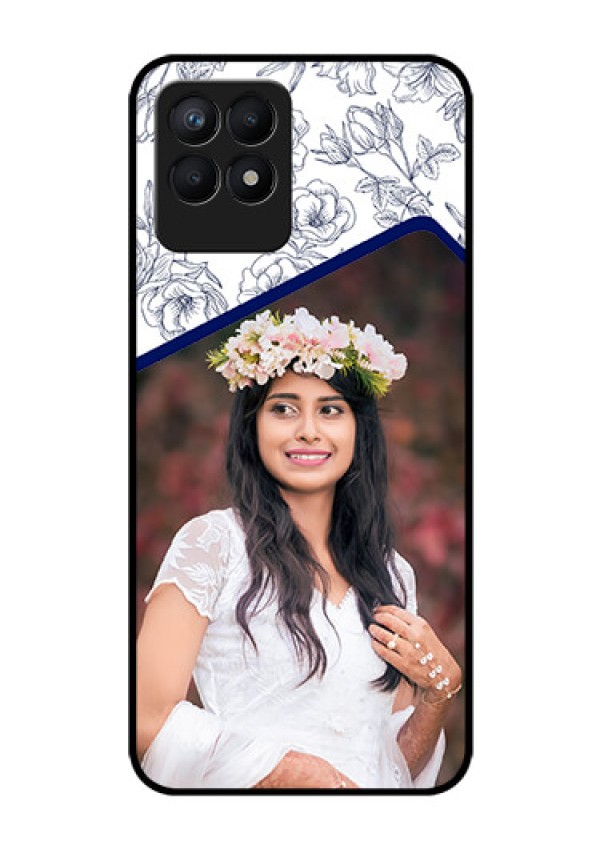 Realme Narzo 50 Personalized Glass Phone Case - Premium Floral Design