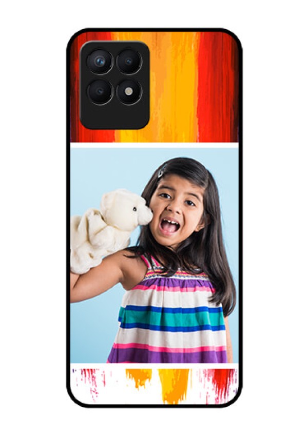 Realme Narzo 50 Personalized Glass Phone Case - Multi Color Design