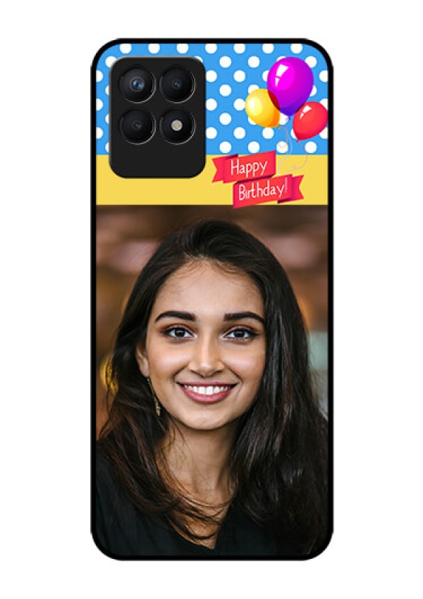 Realme Narzo 50 Custom Glass Mobile Case - Happy Birthday Design